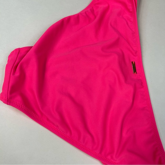 Y2K Victorias Secret Size Medium Knockout Cheeky Bikini Bottoms Solid Pink #3485 - Picture 4 of 8